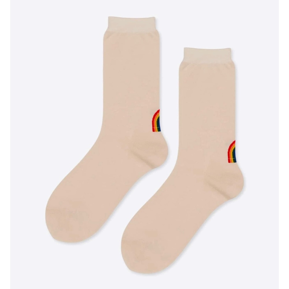 NWT Anthropologie Hansel From Basel Rainbow Socks